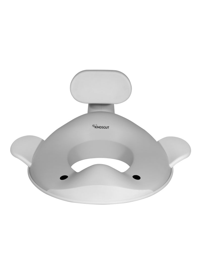 كيندسغوت Whale Toilet Trainer Seat – Light Grey - Image 1