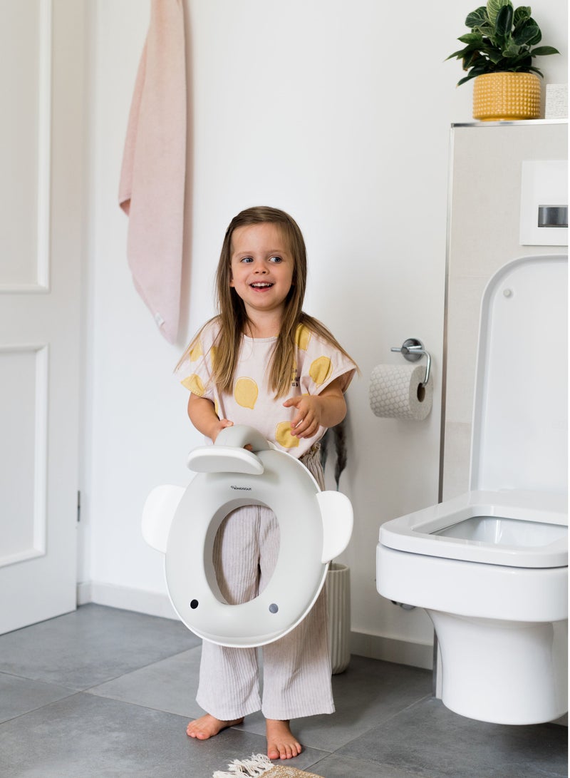 كيندسغوت Whale Toilet Trainer Seat – Light Grey - Image 2
