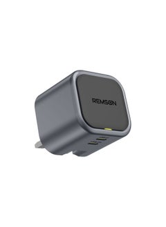 Remson Remson Neo Power 45W GaN Wall Charger QC 3.0 PD Dual Ports USB-C Foldable Plug with Fast Charging Indicator Compatible with iPhone, iPad, Samsung, Huawei, Xiaomi etc  - Image 1