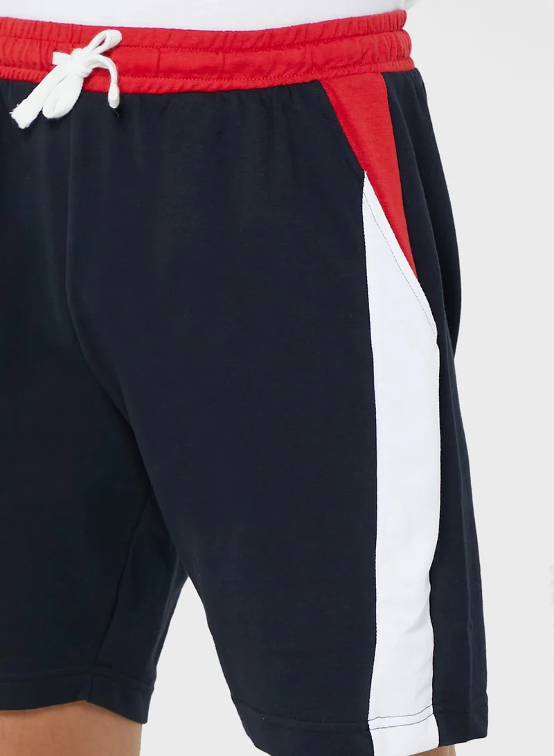 BRAVE SOUL Contrast Side Panelled Shorts
