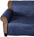 Elegance Linen Elegance Linen Quilted Slip Cover Water-Absorbent Furniture Protector for Love Seat, Navy Blue  - Image 2