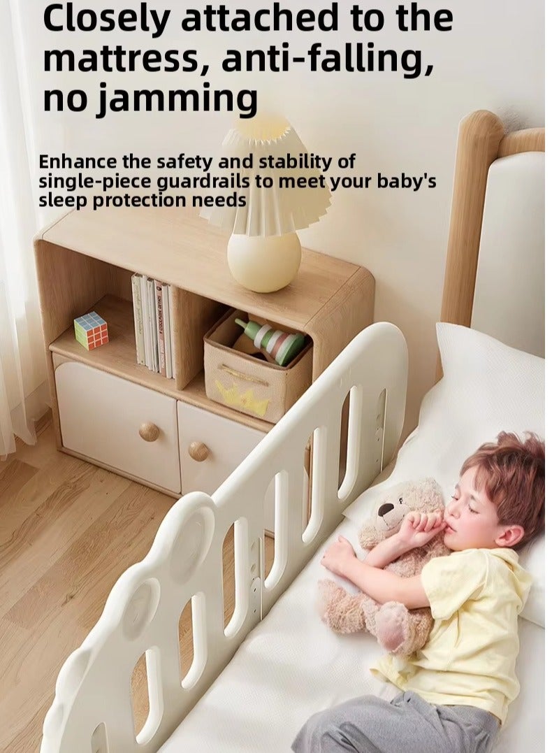 WALALLA Baby Bed Rail Guard, Adjustable Toddler Bed Safety Rail - 1 Piece Portable Bedside Guardrail with Close Mattress Fit, HDPE Safety Barrier, Anti-Fall Protector for Kids Baby Crib Toddler Bed Bedroom - Image 2
