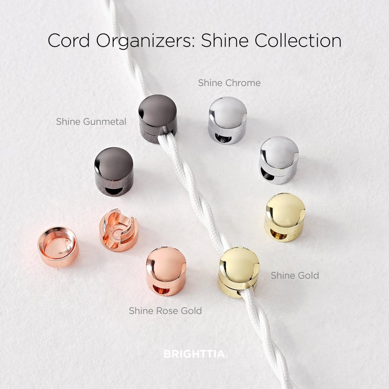 BRIGHTTIA Cable Clips - Premium Brass Cord Management for Home, Office & Car - Multipurpose Wire Holder Organizer - Sleek & Durable Design - Ideal Gift for Men, Women & Students - 4-Pack (Gold) - Image 4
