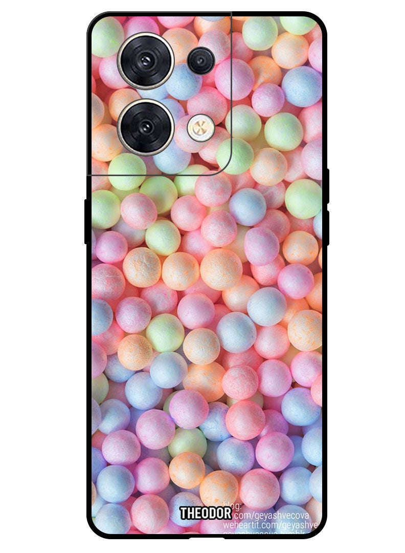 Theodor Protective Case Cover For OPPO RENO 8 5G Colourfull Balls - Image 1