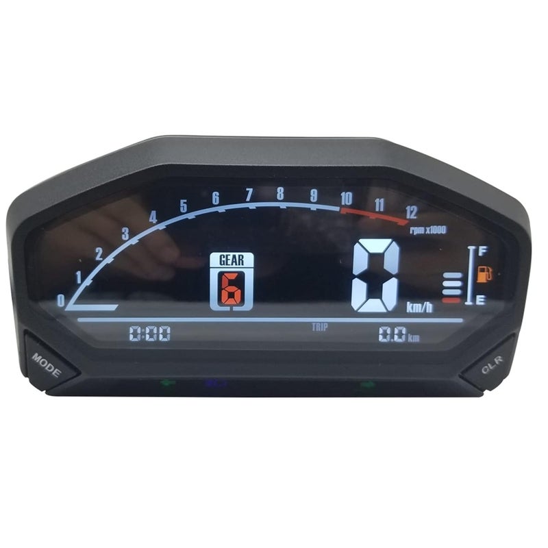 DEMULAX Universal Motorcycle LCD Speedometer - Image 1