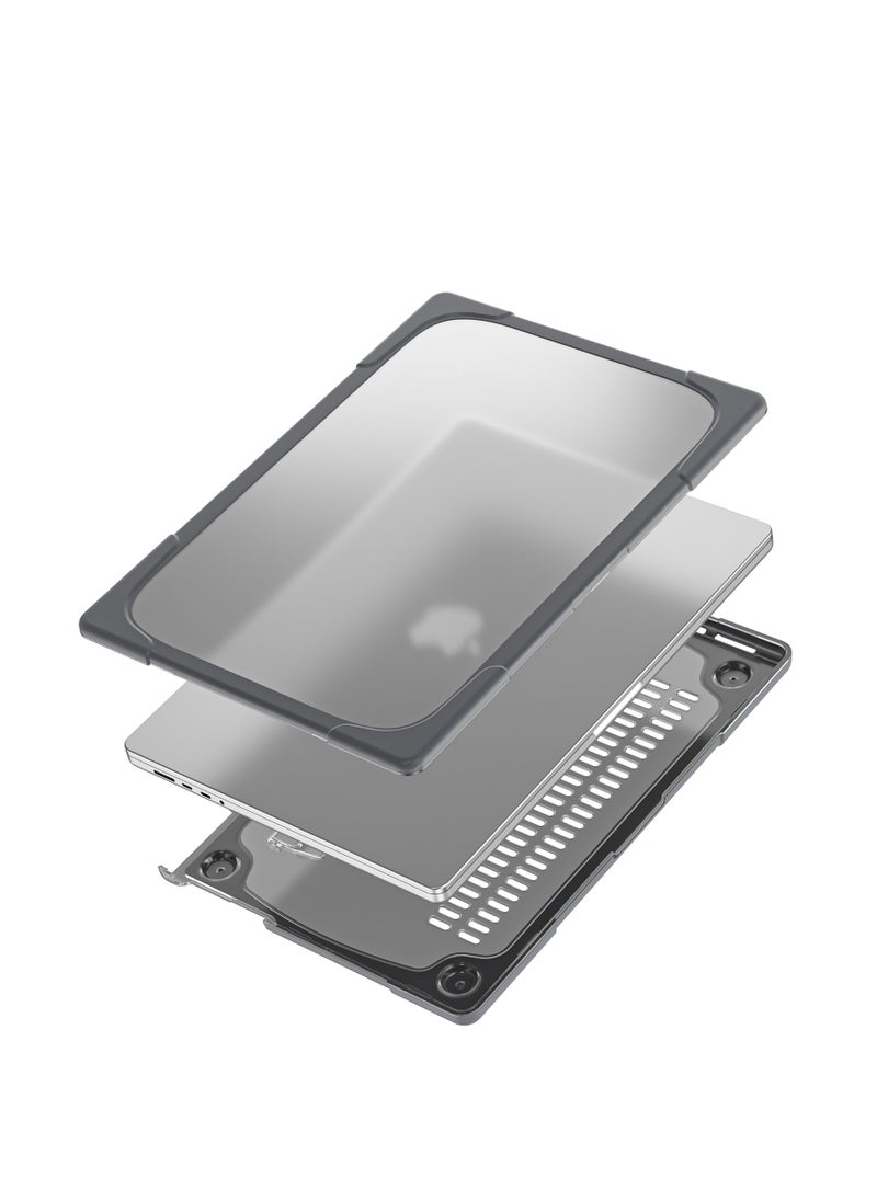 GULFLINK - غطاء GULFLINK الصلب مع حامل مضاد للصدمات لجهاز MacBook pro مقاس 14.2 بوصة 2021 - Image 1