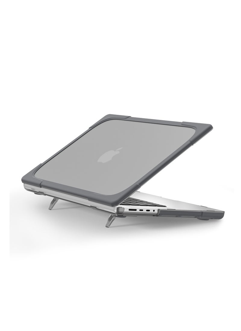GULFLINK - غطاء GULFLINK الصلب مع حامل مضاد للصدمات لجهاز MacBook pro مقاس 14.2 بوصة 2021 - Image 1