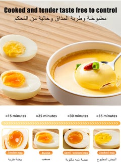 Kawu Rapid Egg Cooker Boiler Food Steamer, Double-Layer Electric Breakfast Maker with Automatic Shut Off,12 Egg Capacity, Suitable for Boiled Egg, Steamed Corn, Bun, Pilaf, Snack, Dessert and More  - Image 5