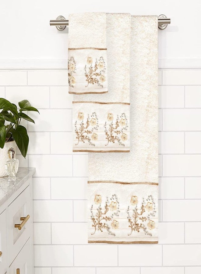 Popular Bath 3-PC Towel Set Bloomfield, Beige 3 Count - Image 2