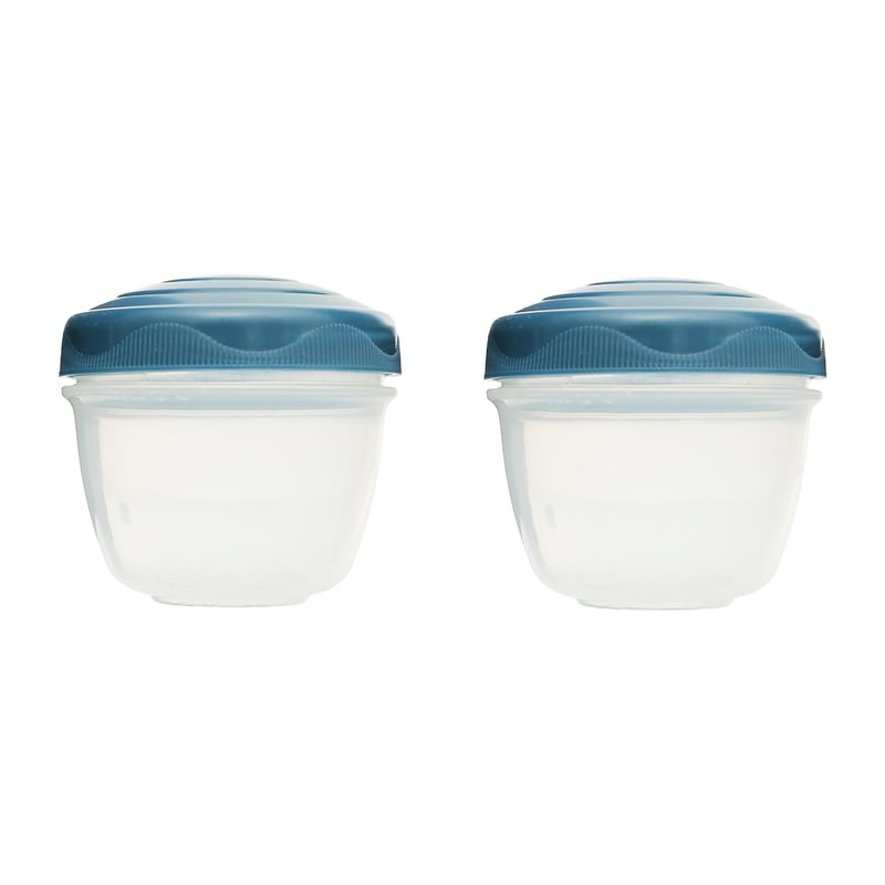 Zigzag Aksa ZigZag 2-Piece Round Food Container Set 150ml – Dark Blue - Image 1