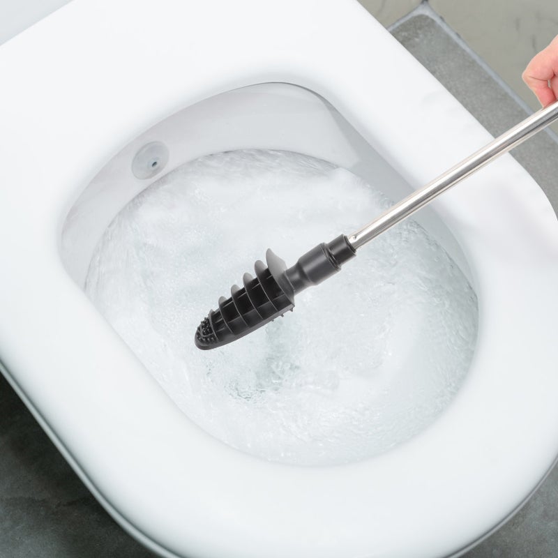 Silicone Brush Household Closestool Bathroom Cleaning Tool - Image 1