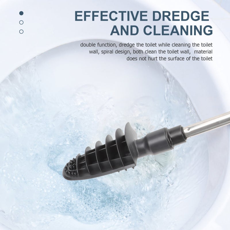 Silicone Brush Household Closestool Bathroom Cleaning Tool - Image 3