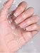 Wahrshei Semi Cured Gel Nail Strips 20pcs Gel Nail Stickers UV Wraps for Home Manirue DIY Clear - Image 2