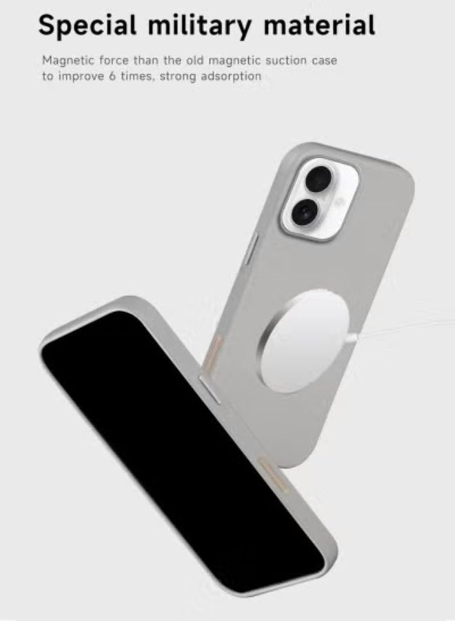 جاجيك iPhone 17 5G 2025 Luxury Leather Magnetic Case – Slim Shockproof Protective Cover with Premium Finish, Original MagSafe Compatible for Wireless Charging, Durable Edge Protection, Anti-Slip Grip, Stylish Grey Design, Perfect for Everyday Use, Travel, and Business - Image 3