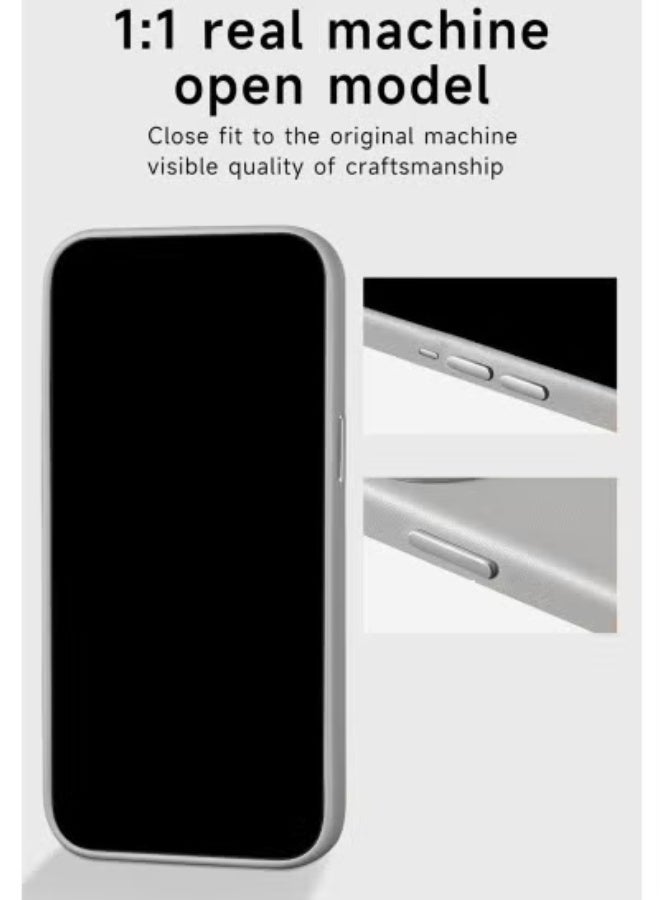 جاجيك iPhone 17 5G 2025 Luxury Leather Magnetic Case – Slim Shockproof Protective Cover with Premium Finish, Original MagSafe Compatible for Wireless Charging, Durable Edge Protection, Anti-Slip Grip, Stylish Grey Design, Perfect for Everyday Use, Travel, and Business - Image 5