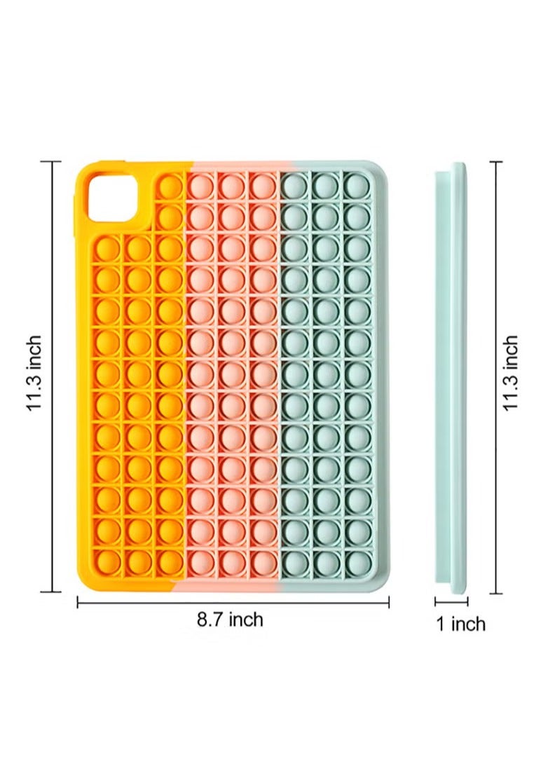 AWALOR Push Pop Bubble Fidget Stress Toy Silicone Shockproof Protective Case Cover for Apple iPad Pro 12.9 Inch - Image 3