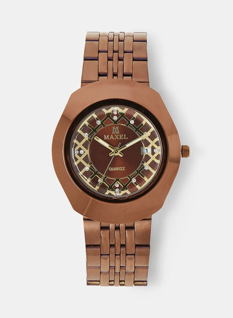 Maxel Men's Diastar True Water Resistant Analog Wrist Watch MX577 - 38mm - Image 1