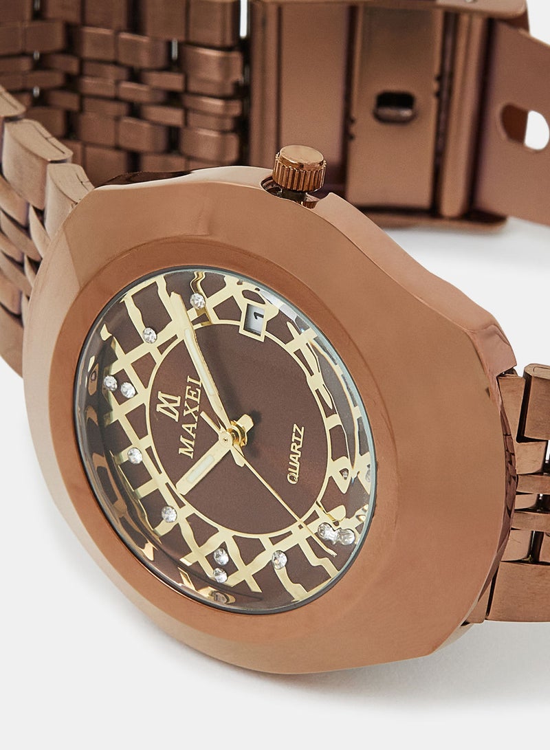 Maxel Men's Diastar True Water Resistant Analog Wrist Watch MX577 - 38mm - Image 3