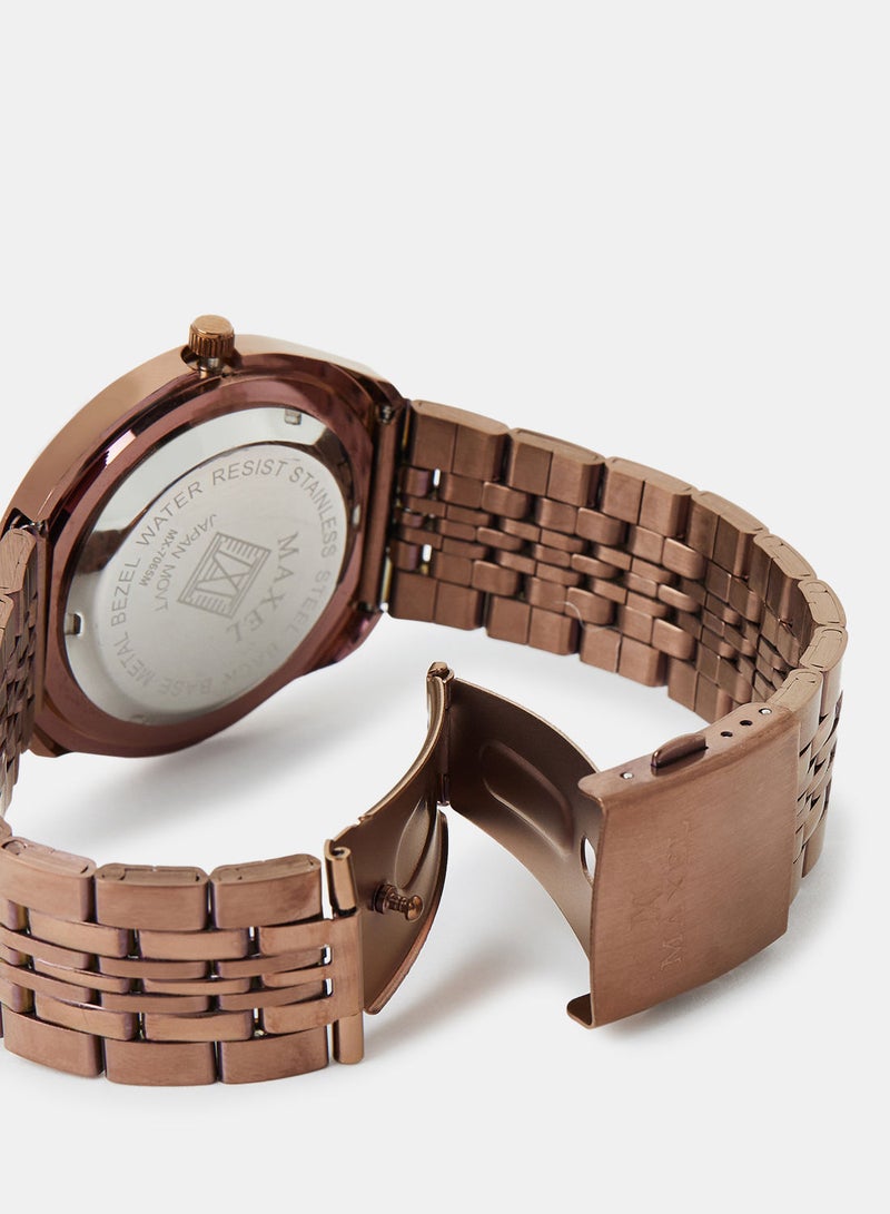 Maxel Men's Diastar True Water Resistant Analog Wrist Watch MX577 - 38mm - Image 4