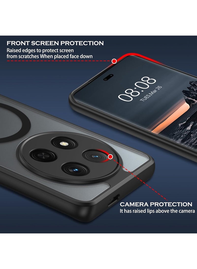 Honor X9C Magnetic Case Cover,Compatible with Mag-Safe,Anti-Scratch,Slim Translucent Matte Back Soft Bumper Phone Case Cover for X9C 5G - Image 5