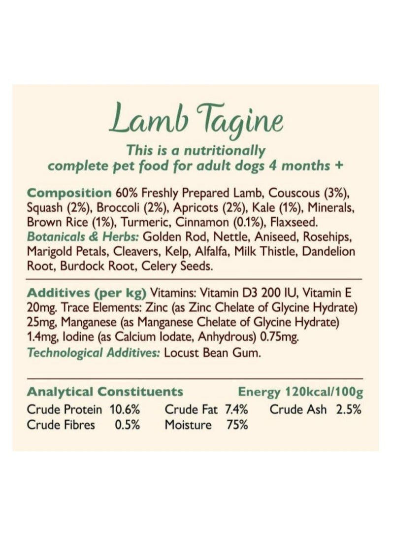Lily's Kitchen Lily's Kitchen Dog Tagine Lamb - 400g - Gourmet Grain-Free Wet Dog Food  - Image 3