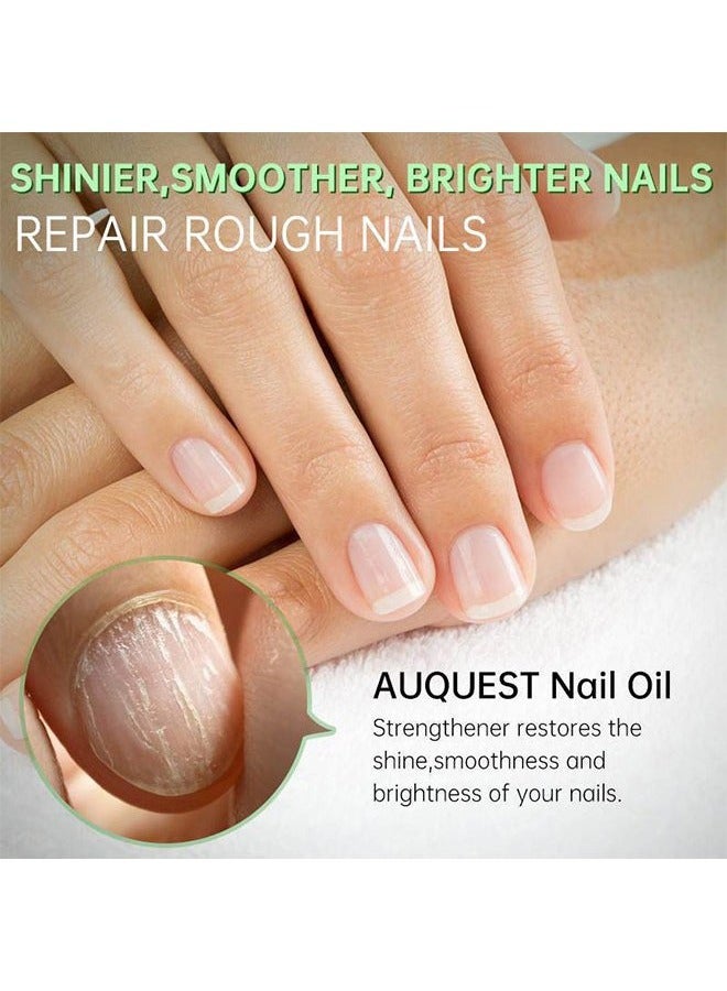 AuQuest Cuticle Care Oil，Nail Cuticle Oil Care with Smooth & Soft Cuticles Brush for Nail Repair Care Treatment Cuticle Oil Pen Nails Moisturizer Manicure Nourish Oil Support Healthy Nail Growth - Image 4