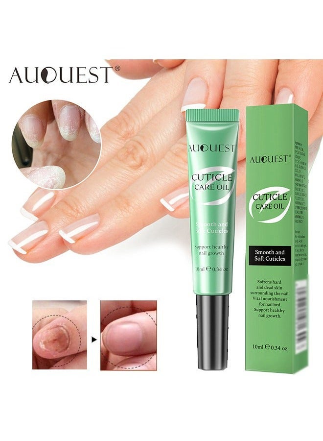AuQuest Cuticle Care Oil，Nail Cuticle Oil Care with Smooth & Soft Cuticles Brush for Nail Repair Care Treatment Cuticle Oil Pen Nails Moisturizer Manicure Nourish Oil Support Healthy Nail Growth - Image 1