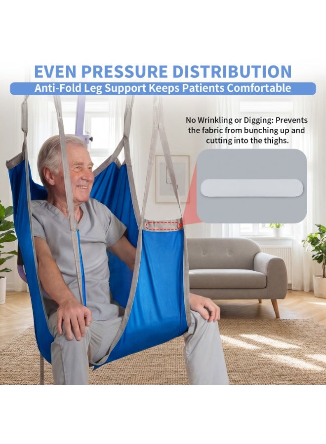 Ehucon Patient Lift Divided Leg Sling with Lower Back, Patient Lift Sling for Transfer and Positioning and Lifting, 230KG Weight Capacity - Image 4