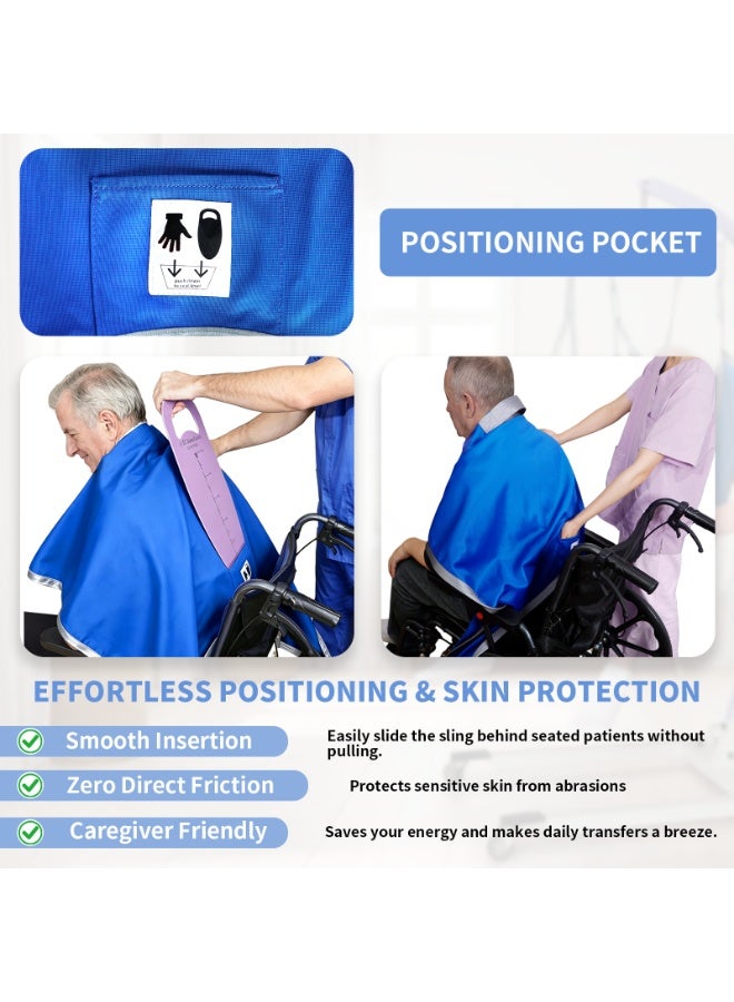 Ehucon Patient Lift Divided Leg Sling with Lower Back, Patient Lift Sling for Transfer and Positioning and Lifting, 230KG Weight Capacity - Image 3