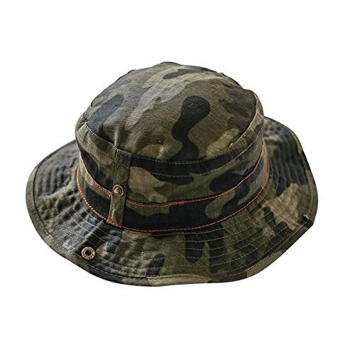 AngelGift Toddler Floppy Hat Kids Sun Hat with Chin Strap Unisex Baby Sun Protection Hat (2-4 Years, Camouflage) - Image 4
