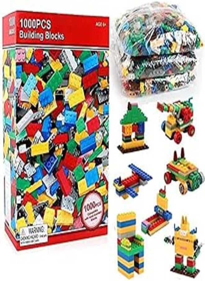 1000 Pcs Building Bricks Set City DIY Creative Brick bulk assembled Toys Gifts For Children 