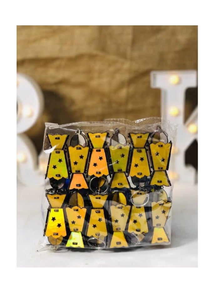 Medal of Ramadan series medals in different shapes. Medal of golden lantern and light. Medal size: 12.