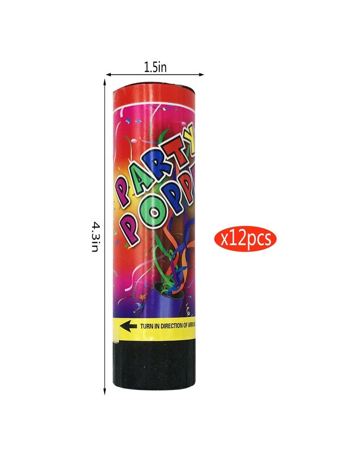 PPXMEEUDC 12 PCS Confetti Poppers Cannons for Wedding Birthday Graduation Baby Shower Anniversary Christmas New Year's Kids Fun Party Supplies Decorations and Favors - Image 2