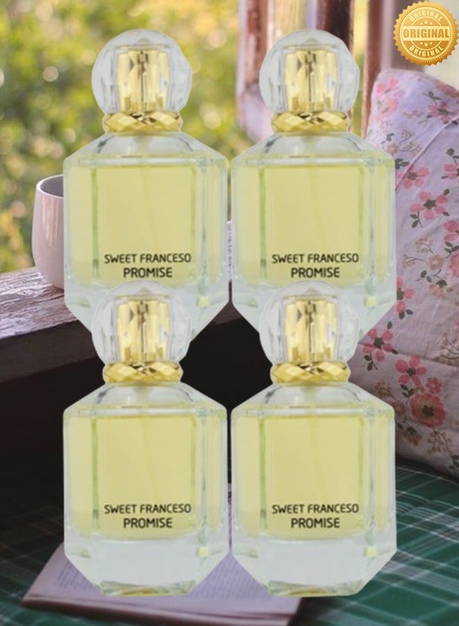 PROMISE 4 Pieces Sweet Franceso Promise Perfume Green 75ml EDP - Image 1
