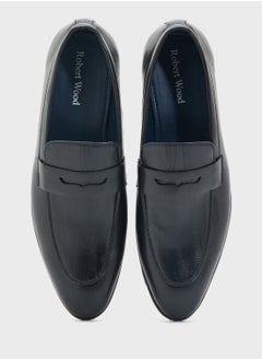 Robert Wood Texture Detail Classic Formal Slip Ons  - Image 4