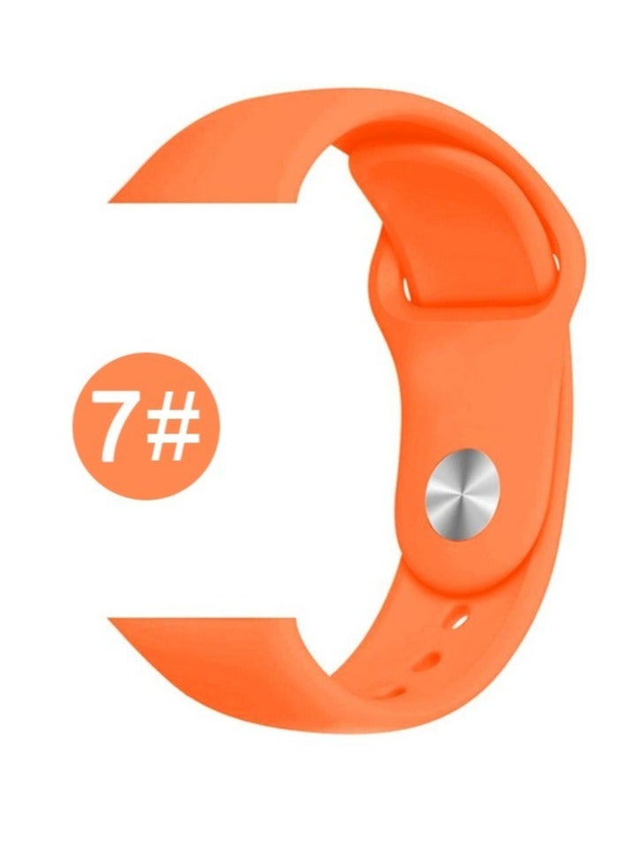 ELTRAZONE "Comfortable and Durable Soft Silicone Fitness Replacement Wristband Strap for Apple iWatch Series 6/5/4/3/2/1/SE 42-44mm - Stylish and Practical Accessory for Active Lifestyles" - Image 1