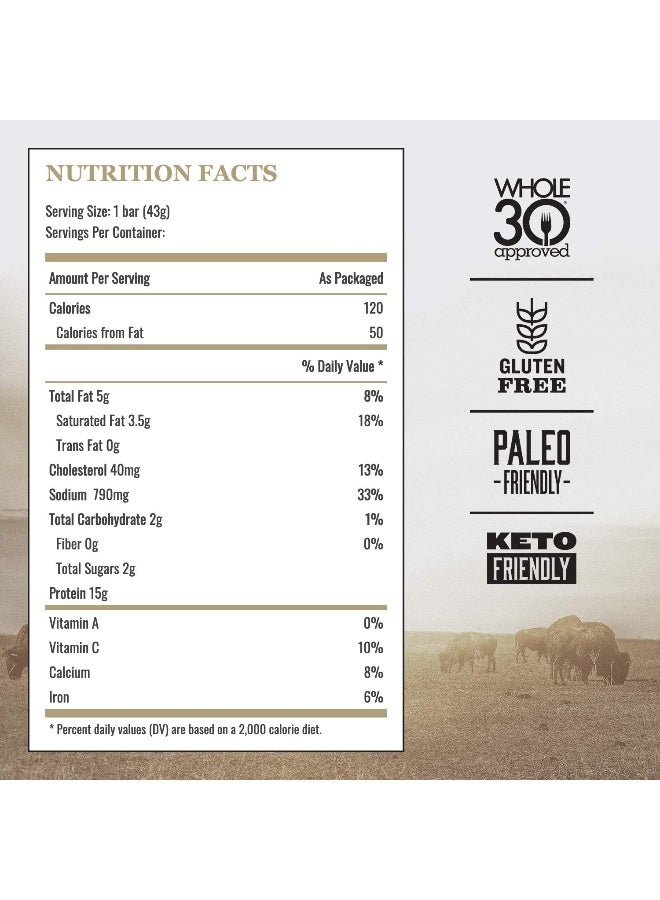 Epic Venison Sea Salt & Pepper Protein Bars - 12 Count - Image 2