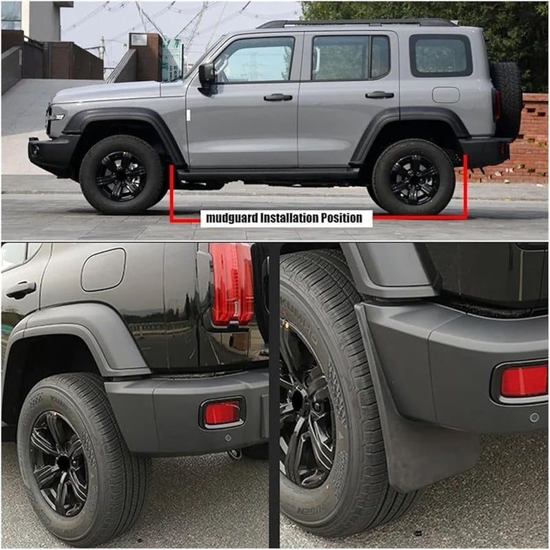 GWM Tank 300 2021 2024 واقيات الطين الأمامية والخلفية، مجموعة من 4 قطع - Image 5