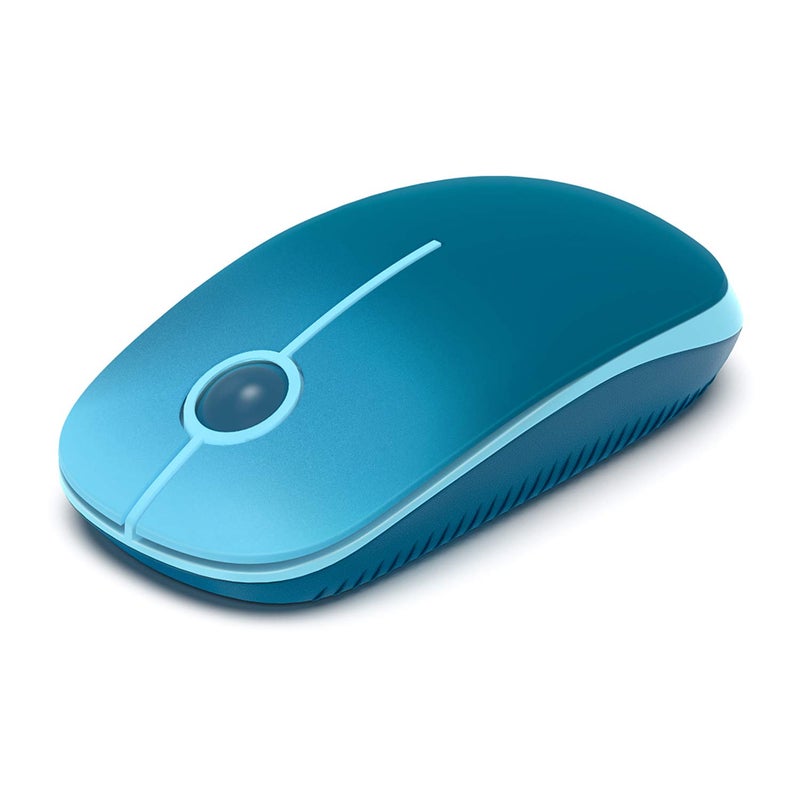 VssoPlor Wireless Mouse, 2.4G Slim Portable Computer Laptop Mouse with Nano Receiver Quiet Silent Optical Mice for Notebook, PC, Laptop, Computer-Gradient Blue - Image 1