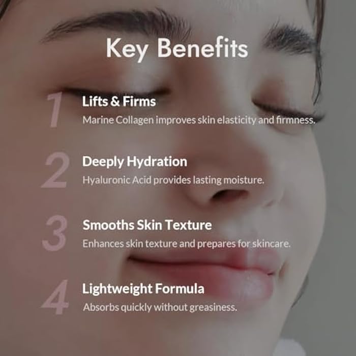 MIZON Collagen Power Lifting Toner Hydrolyzed Collagen with Adenosine Vitamin E Moisturizing Skin Booster for Dry Rough and Aging Skin (120ml 4.06 fl oz) - Image 3