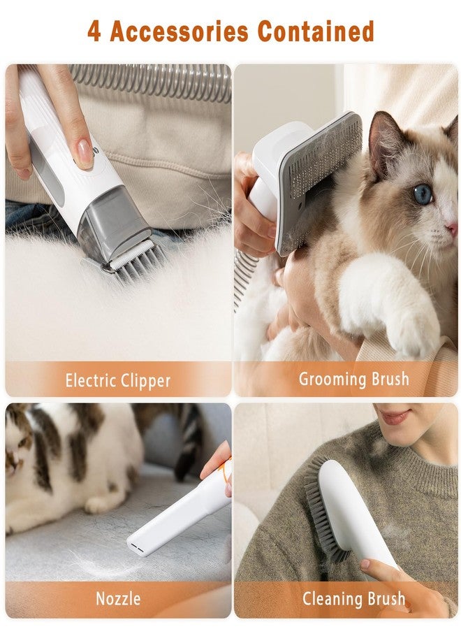 Afloia Dog Grooming Vacuum Kit, All-in-One Pet Grooming Vacuum with Pet Clippers, Low Noise Dog Hair Vacuums with 1.5L Dust Cup, Dogs deshedding Vacuums Brush for Dogs Cats - Image 3