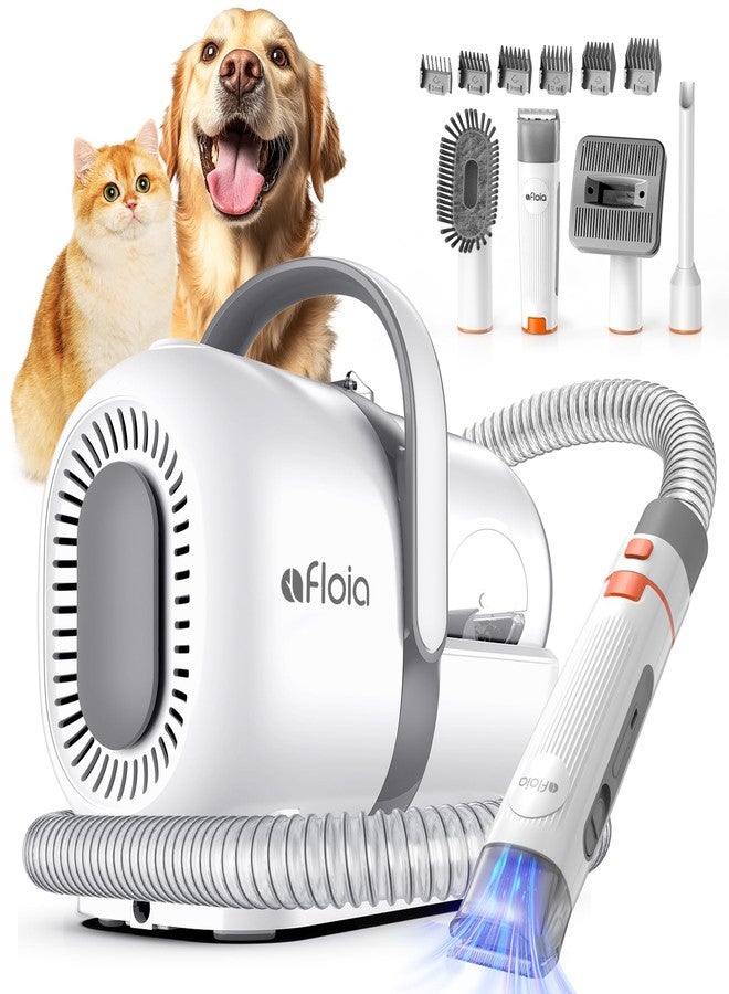 Afloia Dog Grooming Vacuum Kit, All-in-One Pet Grooming Vacuum with Pet Clippers, Low Noise Dog Hair Vacuums with 1.5L Dust Cup, Dogs deshedding Vacuums Brush for Dogs Cats - Image 1