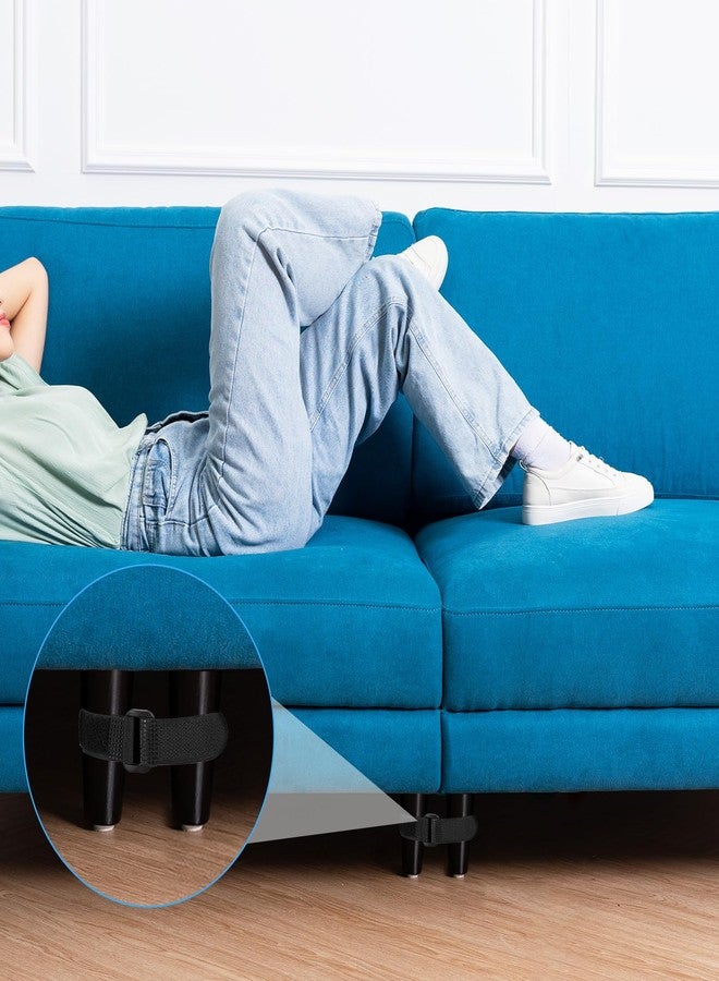 مجموعة جوسوجو من 10 قطع من أحزمة توصيل الأرائك، موصلات أرائك متعددة الاستخدامات، أحزمة توصيل أرائك شديدة التحمل، سهلة التركيب، لا تتطلب أدوات، لربط أرجل الأريكة معًا - Image 4