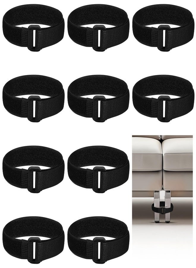 مجموعة جوسوجو من 10 قطع من أحزمة توصيل الأرائك، موصلات أرائك متعددة الاستخدامات، أحزمة توصيل أرائك شديدة التحمل، سهلة التركيب، لا تتطلب أدوات، لربط أرجل الأريكة معًا - Image 1