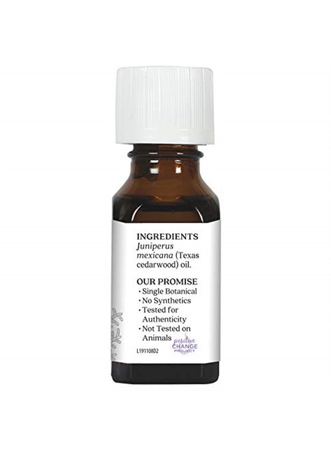 Aura Cacia Pure Texas Cedarwood Essential Oil | 0.5 fl. oz. | Juniperus Mexicana - Image 2