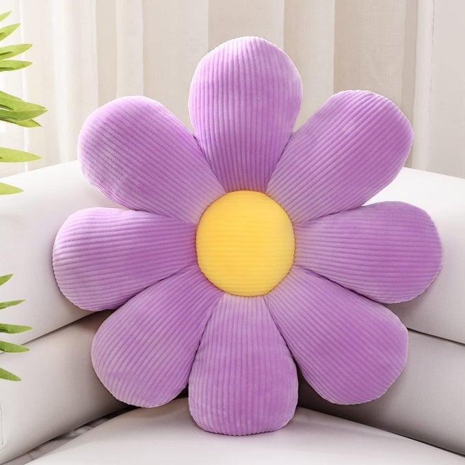 FLOWERS PILLOWFLOWER SHAPED THROW PILLOW BUTT CUSHION FLOOR PILLOWSEATING CUSHIONCUTE ROOM DECOR PLUSH PILLOW FOR BEDROOM SOFA CHAIRLAVENDER157