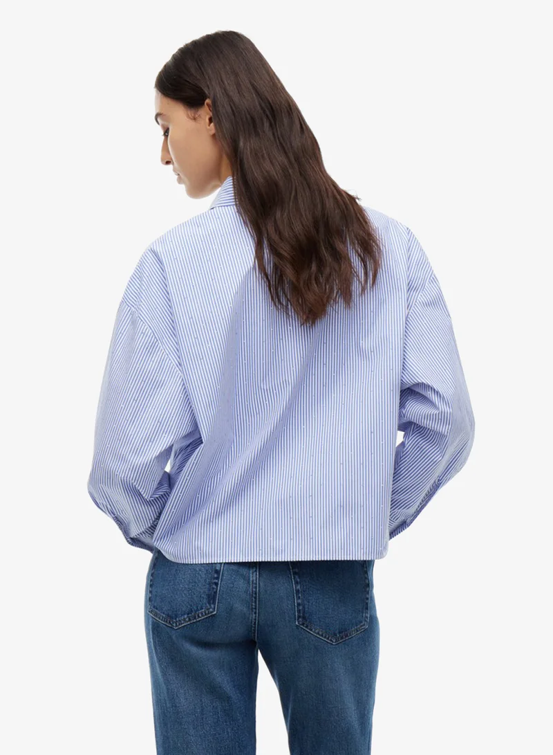 Tommy Jeans Festive Oversized Fit Cropped Shirt