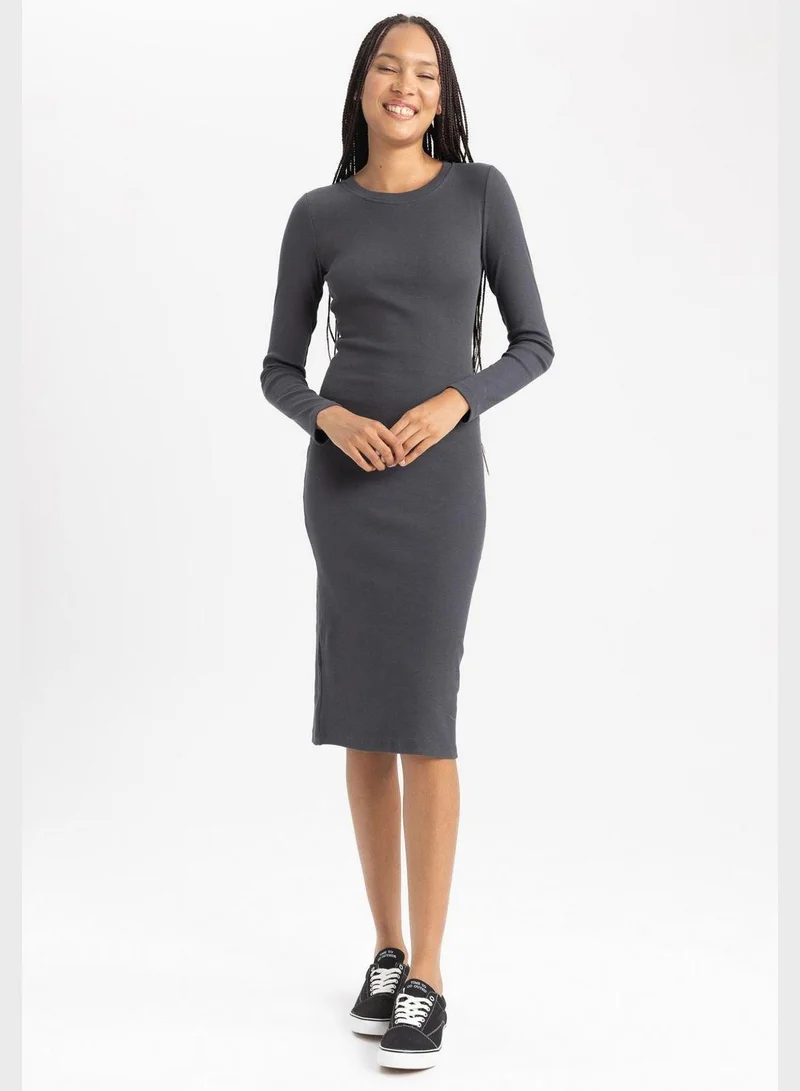 DeFacto Ribbed Bodycon Dress