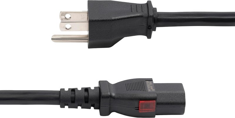 StarTech كابل طاقة ثقيل من ستار تيك كوم بطول 12 قدم (36 متر) NEMA 515P إلى C13 قفل كابل طاقة AC 15A 125V 14AWG بديل لكابل طاقة شاشة الكمبيوتر مدرج من UL 27LC4B00POWERCORD - Image 3