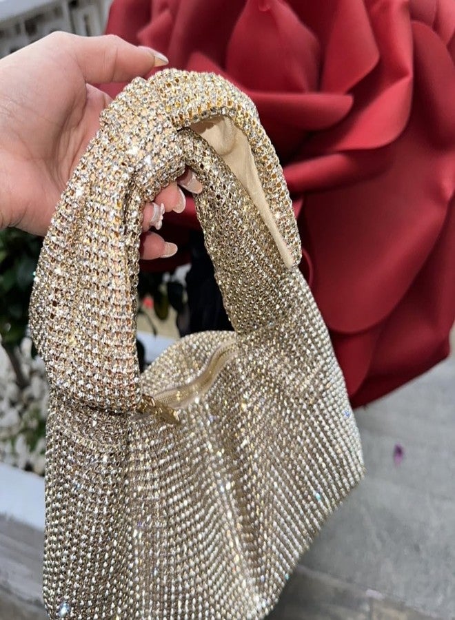 CUXVA Rhinestone Bow Purse Sparkly Evening Bag Silver Clutch Purses for Women Glitter Evening Handbag for Wedding Party Prom - Image 3